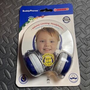NEW Buddy Phones Safe Audio 85 for Kids Volume Limiting Headphones Anti Allergic